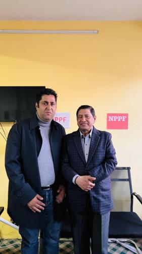 प्रबाश कार्यालयमा प्रवास समितीका इन्चार्ज कमरेड नारायण काजि श्रेष्ठ संग भेटघाट 